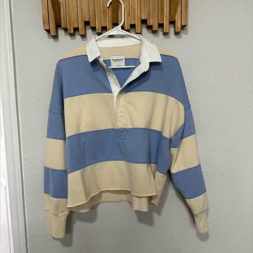 Abercrombie & Fitch Cropped Rugby Shirt